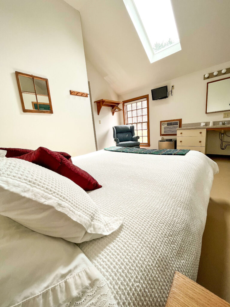 Unit #3 – 1-Bedroom Apartment Queen Bed, private bathroom and mini fridge.